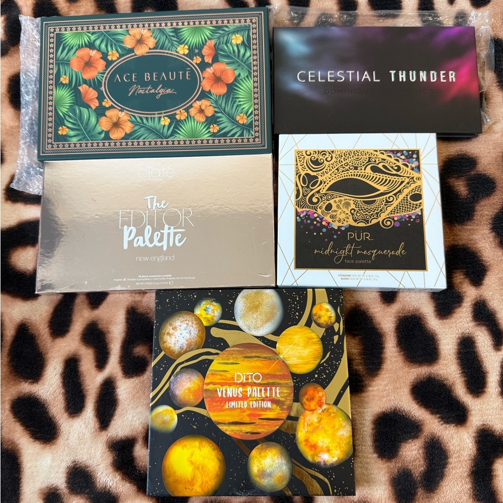 Bundle of 5 Mixed Eyeshadow Palette: Ace Beaute and More…
